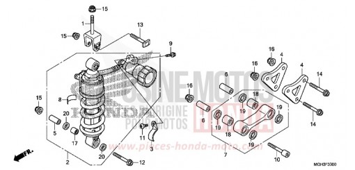 REAR CUSHION VFR1200XDC de 2012